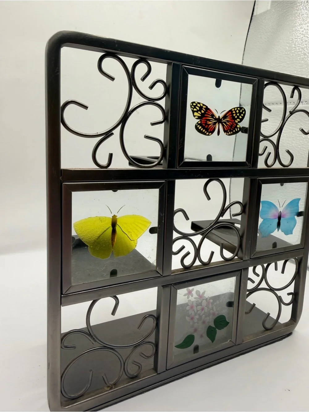 Metal Butterfly Tealight Candle Holder Wall Decor Butterfly Display